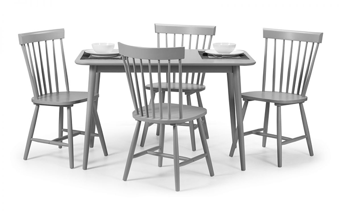 Torino Lunar Grey Dining Set (4 Chairs )