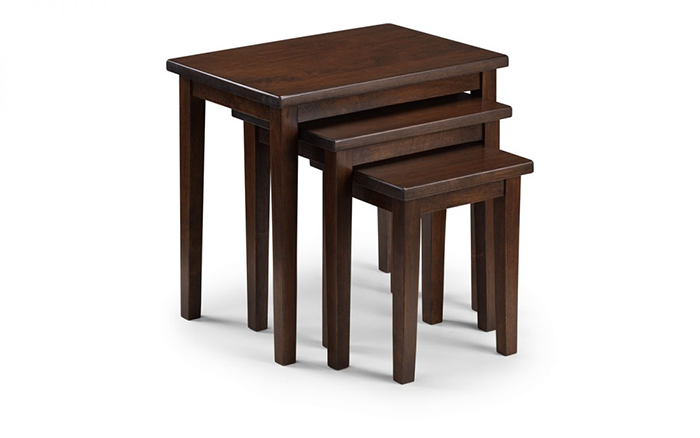Cleo Nest of Tables In Mahogany - Click Image to Close