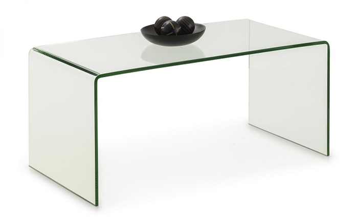 Amalfi Bent Glass Coffee Table - Click Image to Close