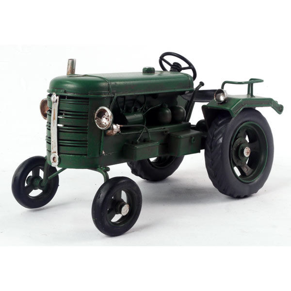 Repro tin Plate Green Tractor