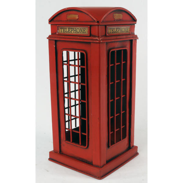 Telephone Repro Tin Plate Coin Box - Click Image to Close