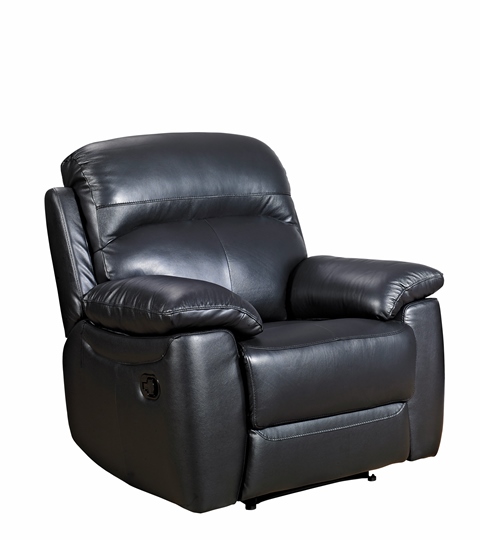 Aston Leather 3+1+1 Reclining Suite - Click Image to Close