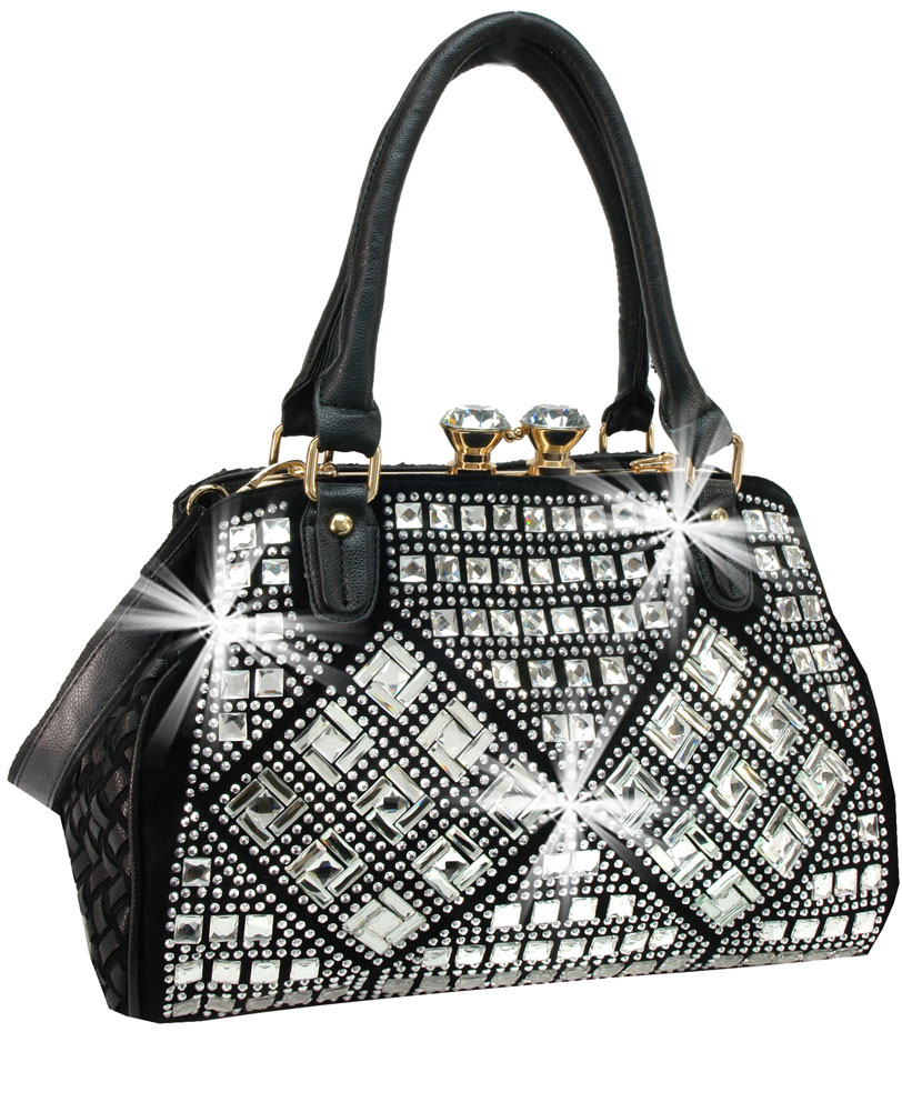 Bling Geometric Design Handbag