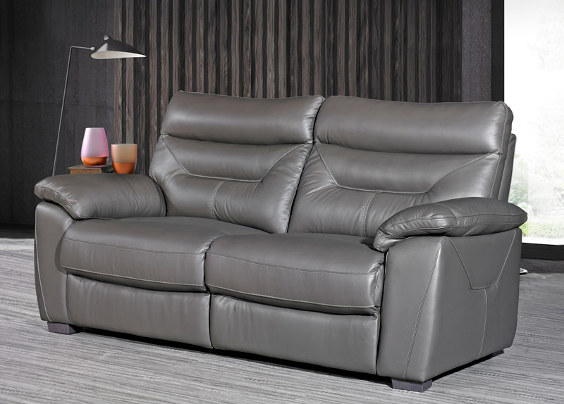 Como Leather 3 Seater Sofa - Click Image to Close