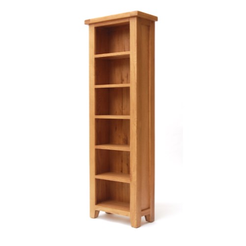 Hampshire Solid Oak Slim Bookcase