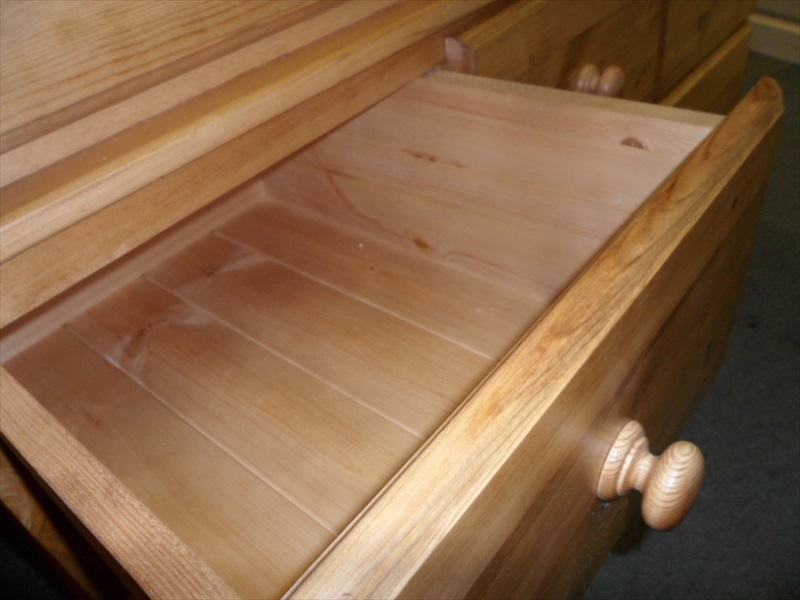 TBS Solid Pine "Classic Range" 3 Drawer Wardrobe