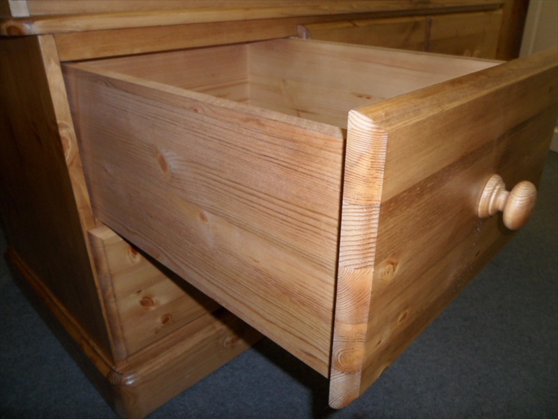 TBS Solid Pine "Classic Range" 3 Drawer Wardrobe