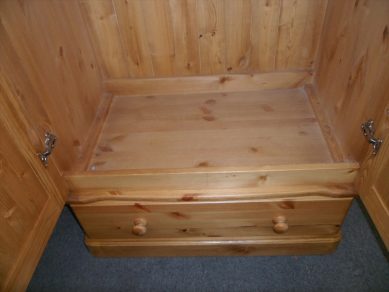 T.B.S Range Pine 2 Door Wardrobe