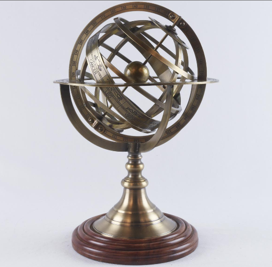 Armillary Brass Globe (19cm)