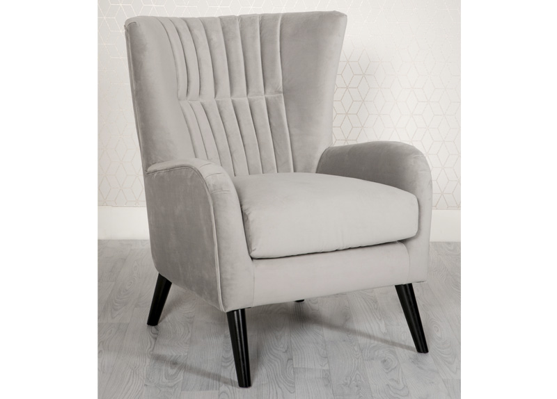 Brook Velvet Accent Chair - Click Image to Close