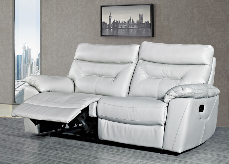 Como Leather 3 Seater Recliner - Click Image to Close