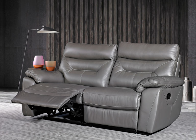 Como Leather 3 Seater Recliner