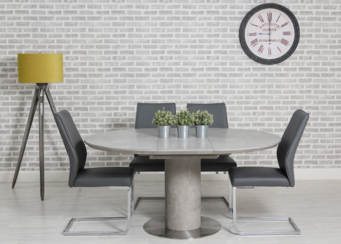 Delta Round Extending Dining Table 1200mm – 1600mm - Click Image to Close