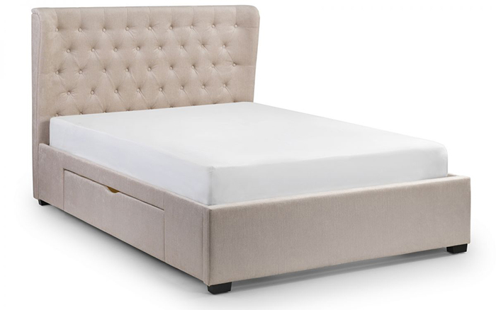 Geneva Storage Bed with 2 Drawers King - Click Image to Close