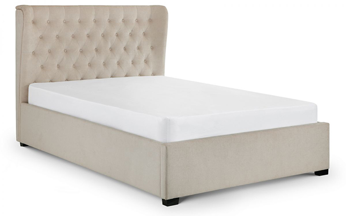 Geneva Winged Headboard Bed Double - Click Image to Close