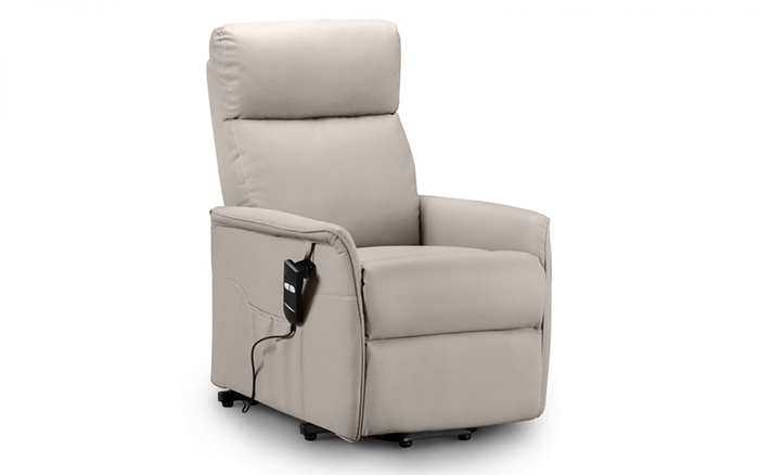 Helena Rise & Recliner Pebble Faux Leather