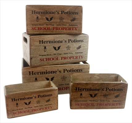 Set Of 3 Mango Wood "Hermione's" Crates