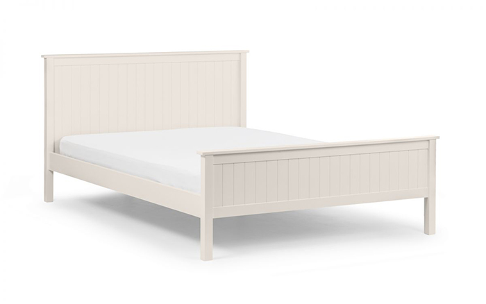 Maine Bed Surf White Finish King