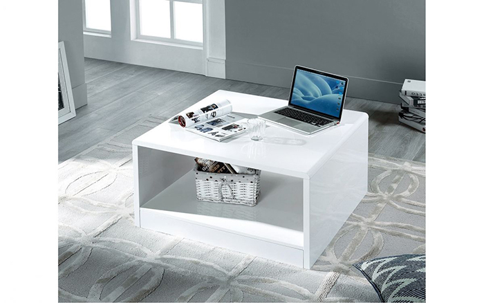 Manhattan High Gloss Square Coffee Table - Click Image to Close