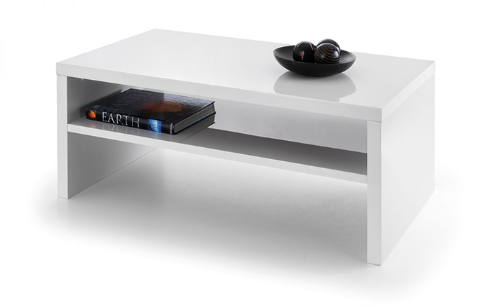 Metro High Gloss Coffee Table White - Click Image to Close