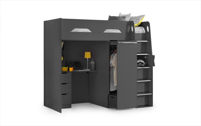 Pegasus Highsleeper Anthracite Single Pegasus Highsleeper Anthracite Single