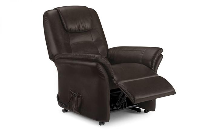 Riva Rise & Recline Chair Brown - Click Image to Close