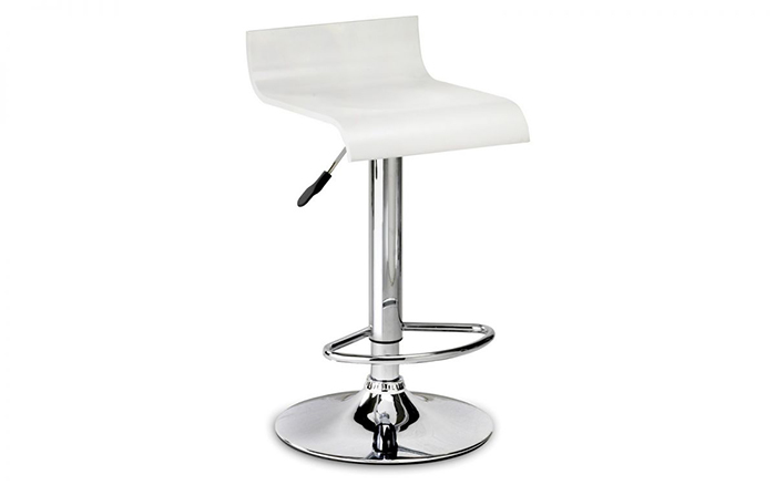 Stratos Stool White Lacquer