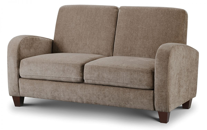 Vivo 2 Seater Sofa in Chestnut Faux Leather
