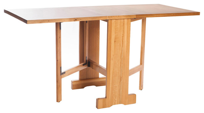 York Solid Oak Gate Leg Table - Click Image to Close